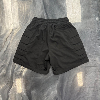 Satoshi Nakamoto Black Padding Moto Shorts