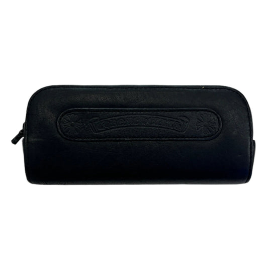 Chrome Hearts Black Leather Glasses Case