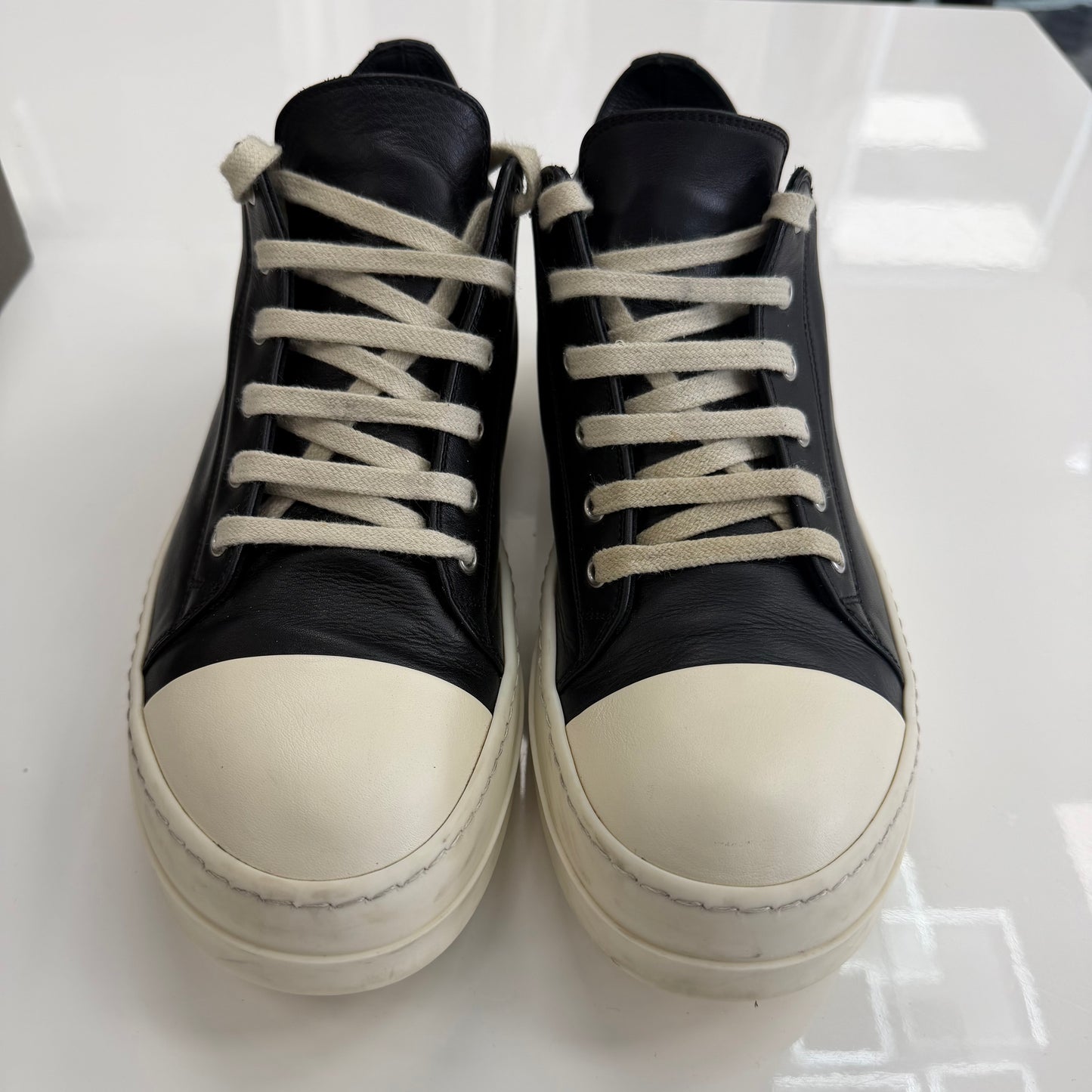 Rick Owens Ramone Porterville Low Black Milk (USED)