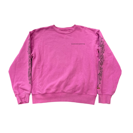 Chrome Hearts x Matty Boy Spider Web Crewneck Sweatshirt Purple
