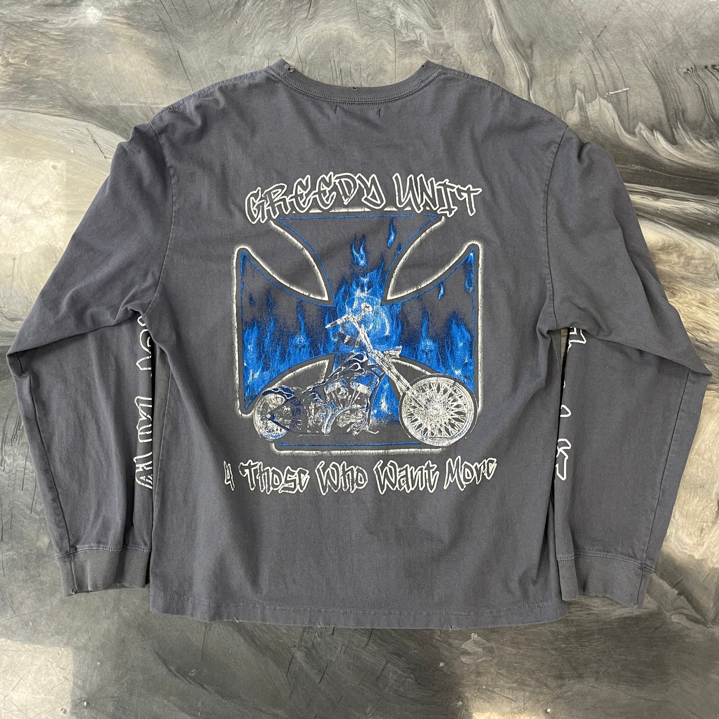 Greedy Unit Grey Chopper Longsleeve Tee