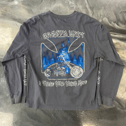 Greedy Unit Grey Chopper Longsleeve Tee