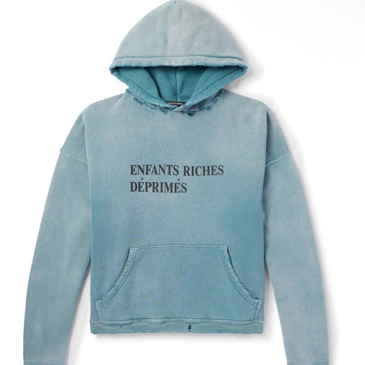 Enfants Riches Déprimés Distressed Blue Hoodie