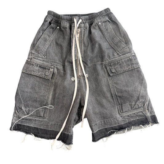 Rick Owen Cargo Bela Short Black Denim