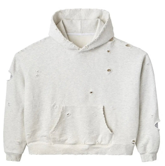 GV gallery grey distressed hoodie