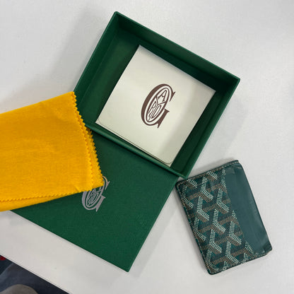 Goyard Green Cardholder (Flawed) (FREE)(1 Year Anniversary)
