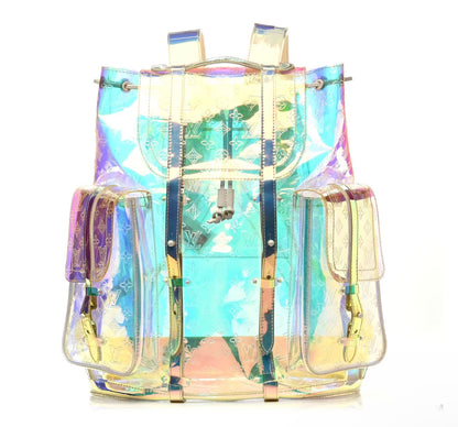 Louis Vuitton Virgil PVC Monogram Christopher Backpack GM Iridescent Prism
