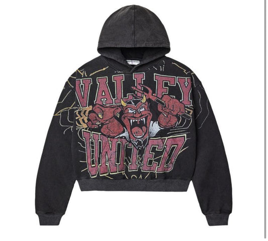 Vale Forever Valley Mascot Pullover Hoodie 'Black/Red'