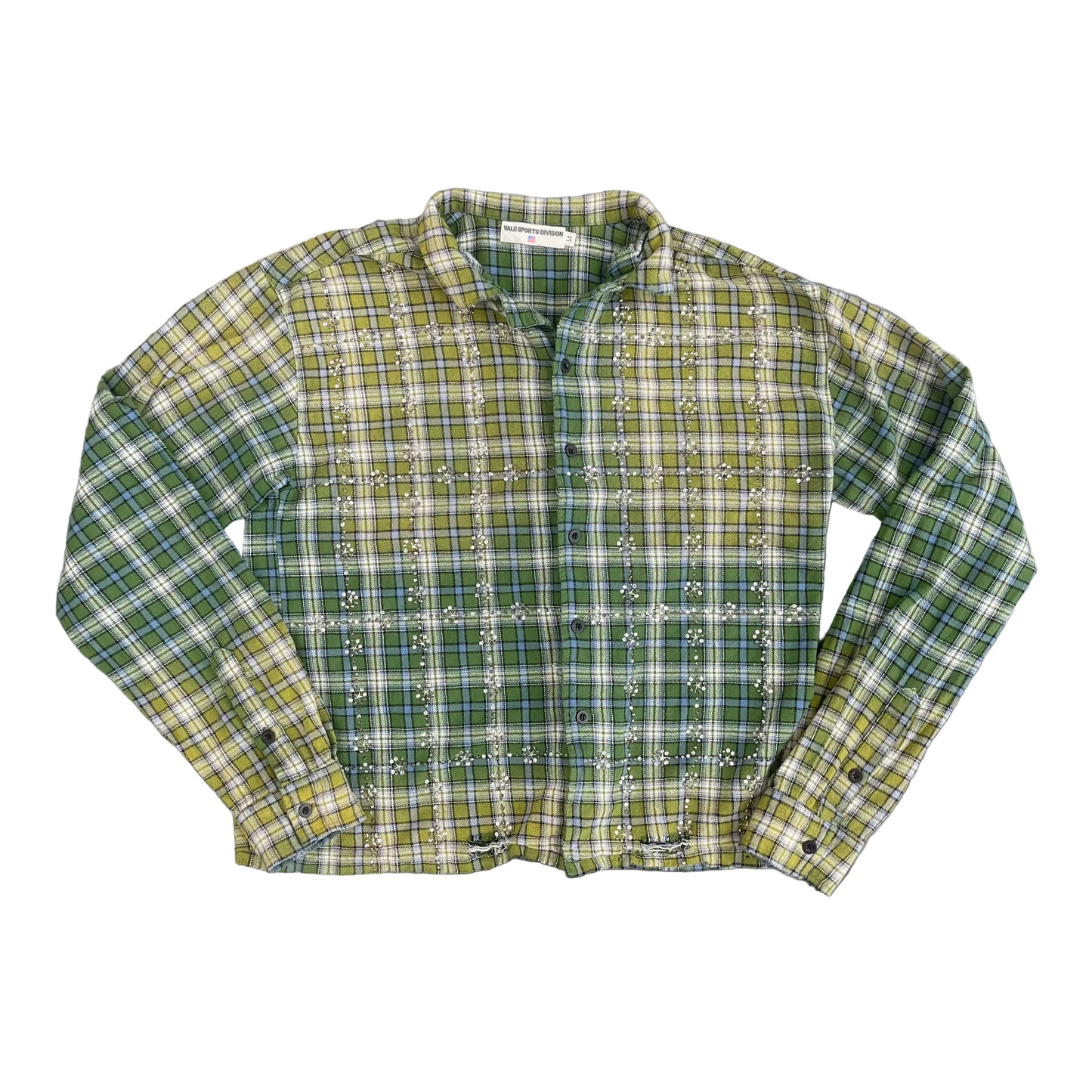 VALE Forever Rhinestone Vintage Wash Flannel