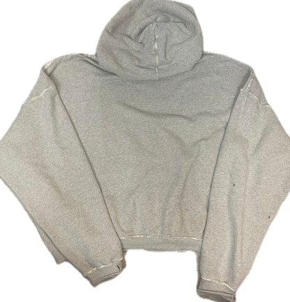 Enfants Riches Deprimes Grey distressed Logo Hoodie