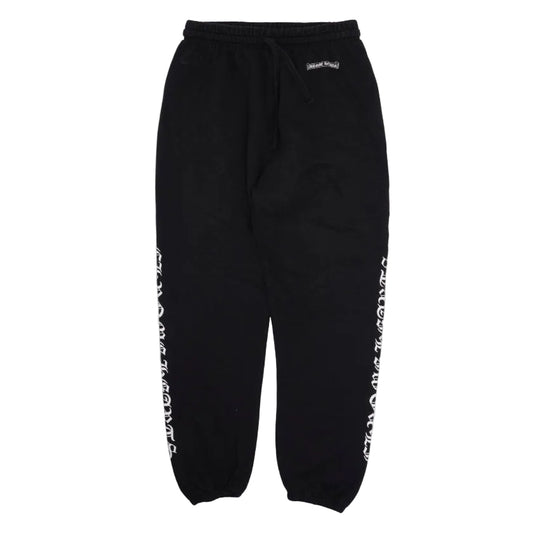 Chrome Hearts Scroll Logo Script Sweatpants Black