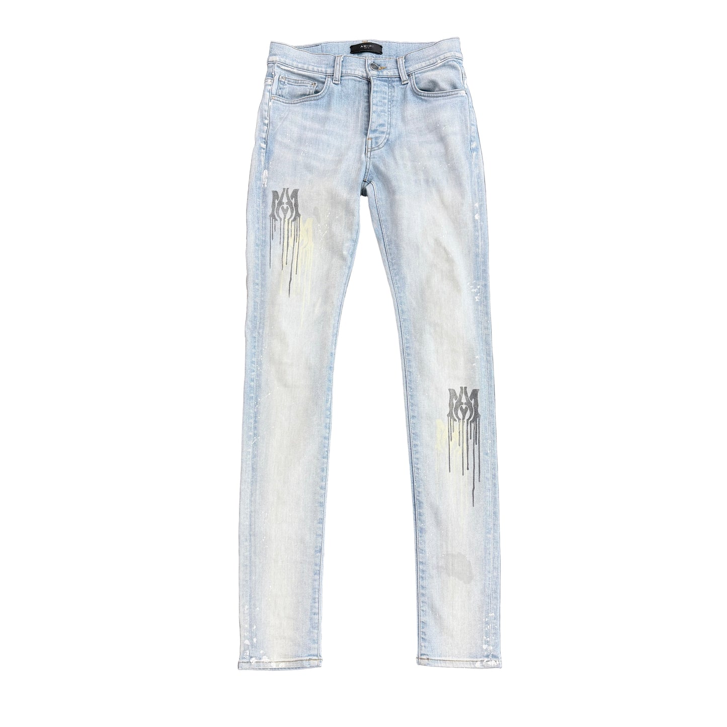 Amiri Stencil Denim Blue