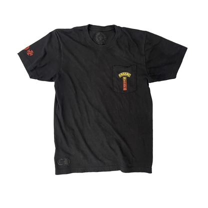 Chrome Hearts Gradient T Bar Script Logo Short Sleeve T-shirt