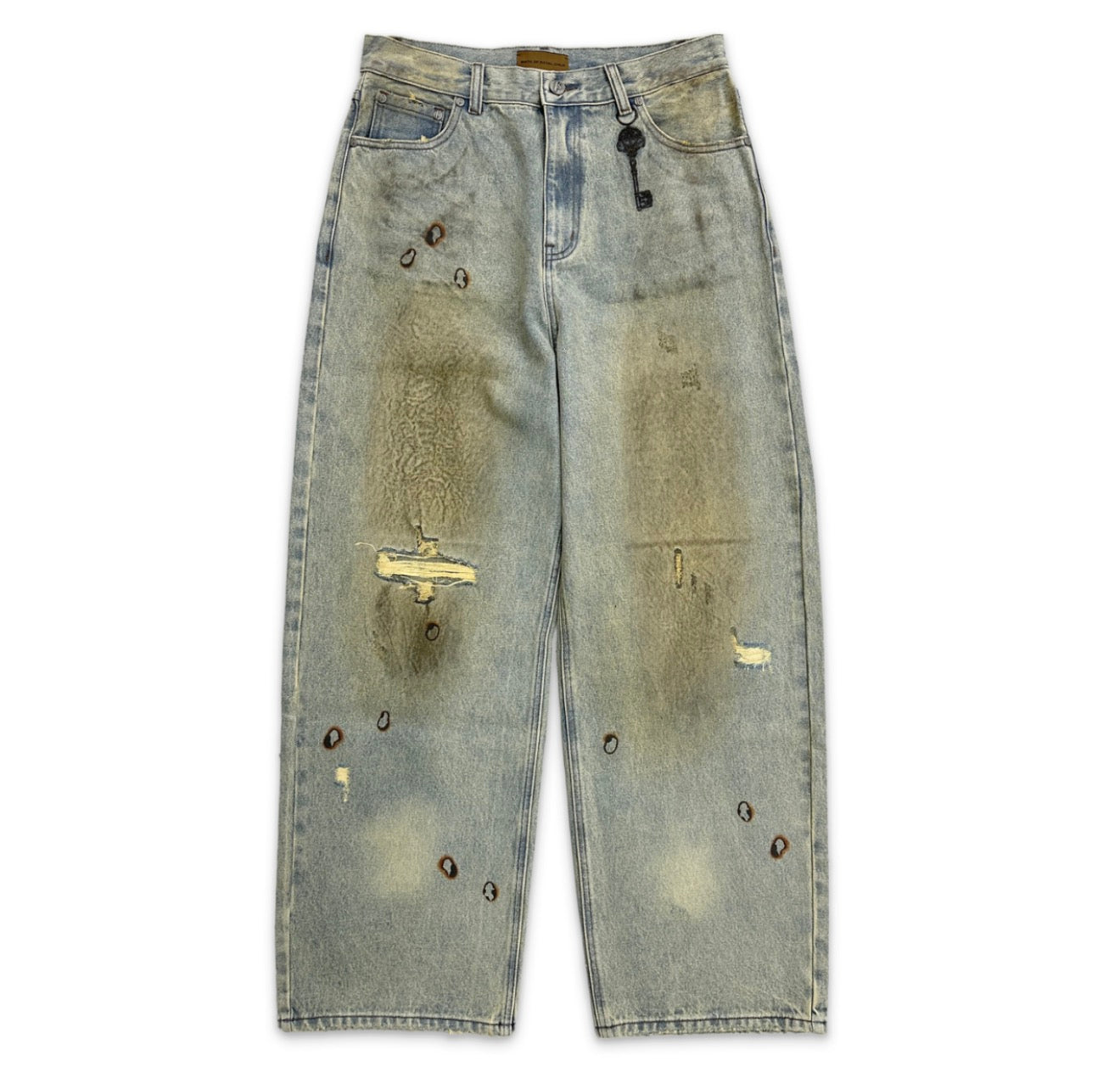 BIRTH OF A ROYAL CHILD BRUSHING WAX BAGGY DENIM "CLAY INDIGO"