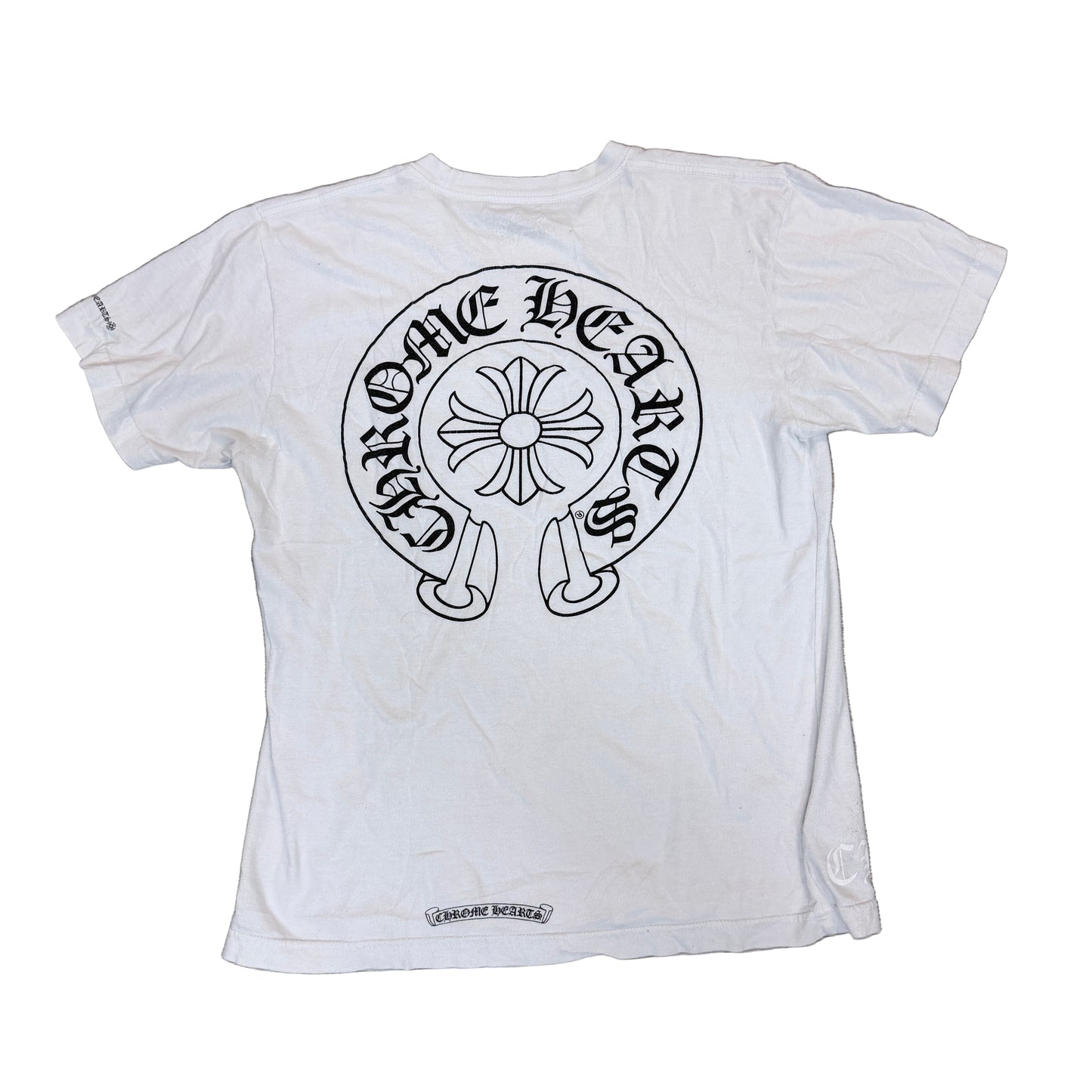 Chrome Hearts White Horseshoe Logo Tee