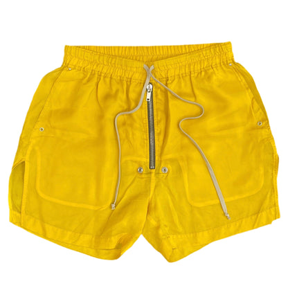 Rick Owens Yellow Bela Shorts