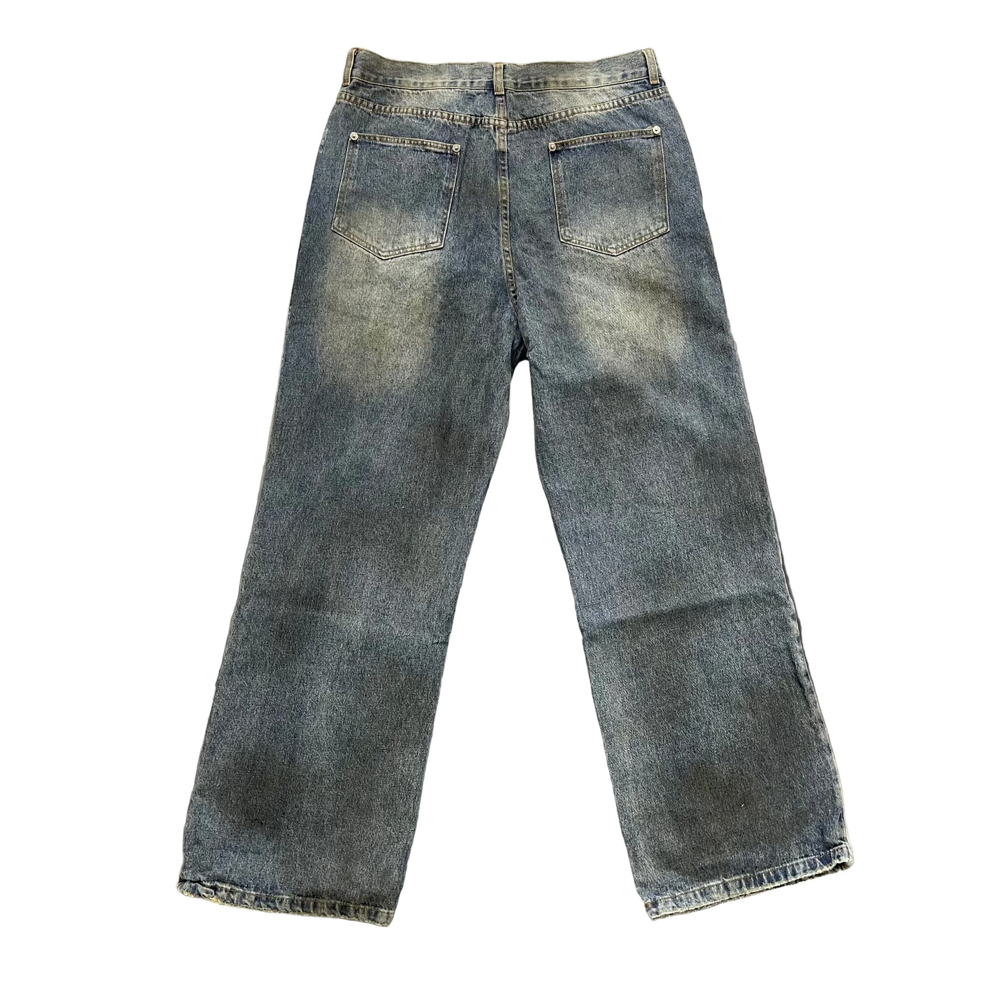 Vale Forever Distressed Glitch Denim Jeans