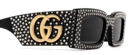 Gucci Gene GG rectangle-frame Sunglasses