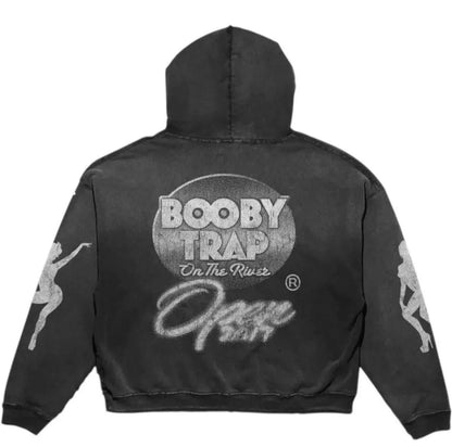Triple Sevens x Booby Trap Trap Hoodie Black