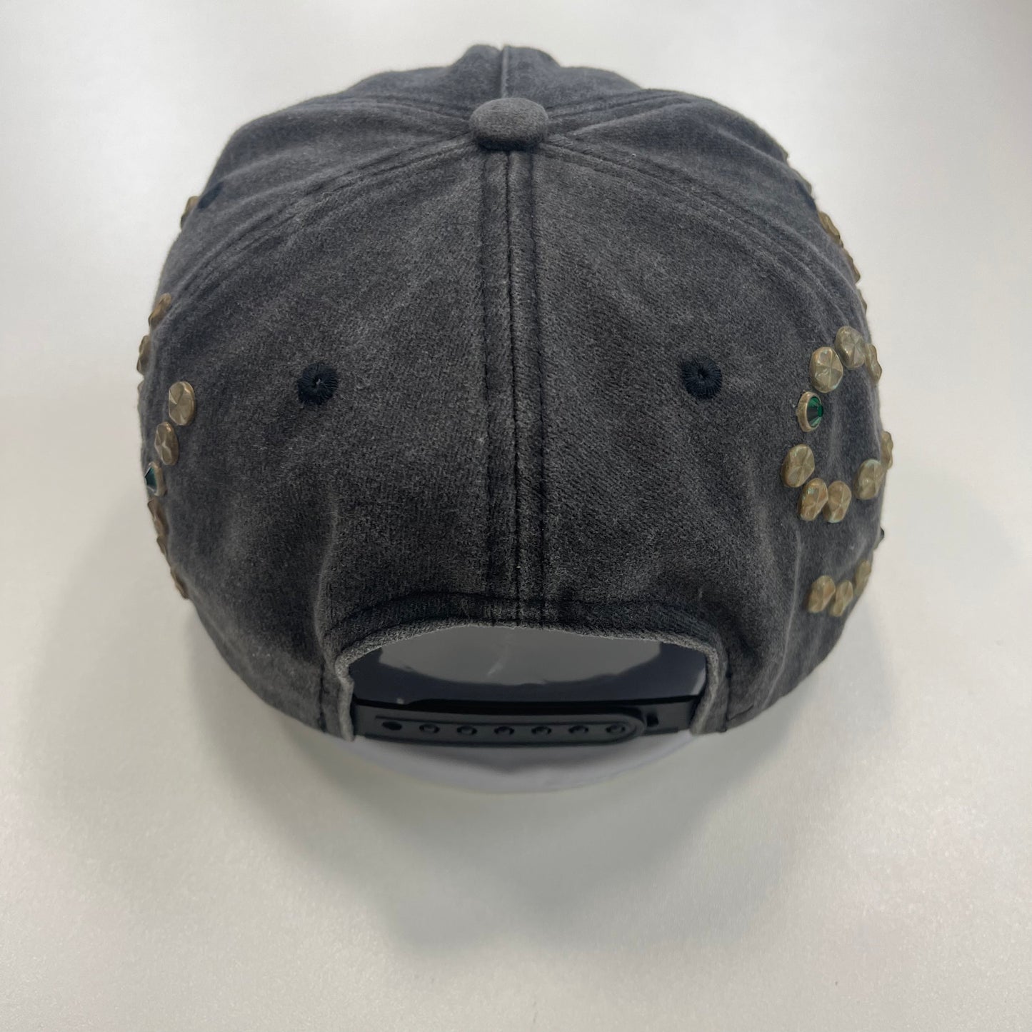 Satoshi Nakamoto studded wrap-around cap