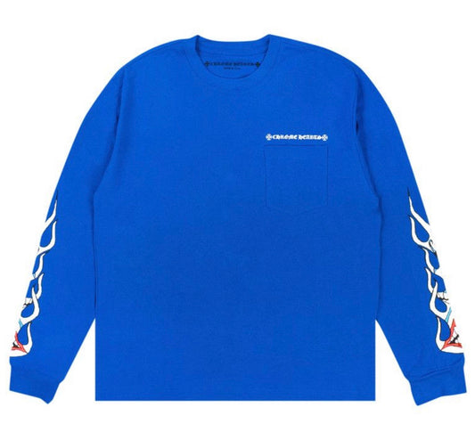 Chrome Hearts x Matty Boy Space Long-Sleeve T-Shirt 'Blue'