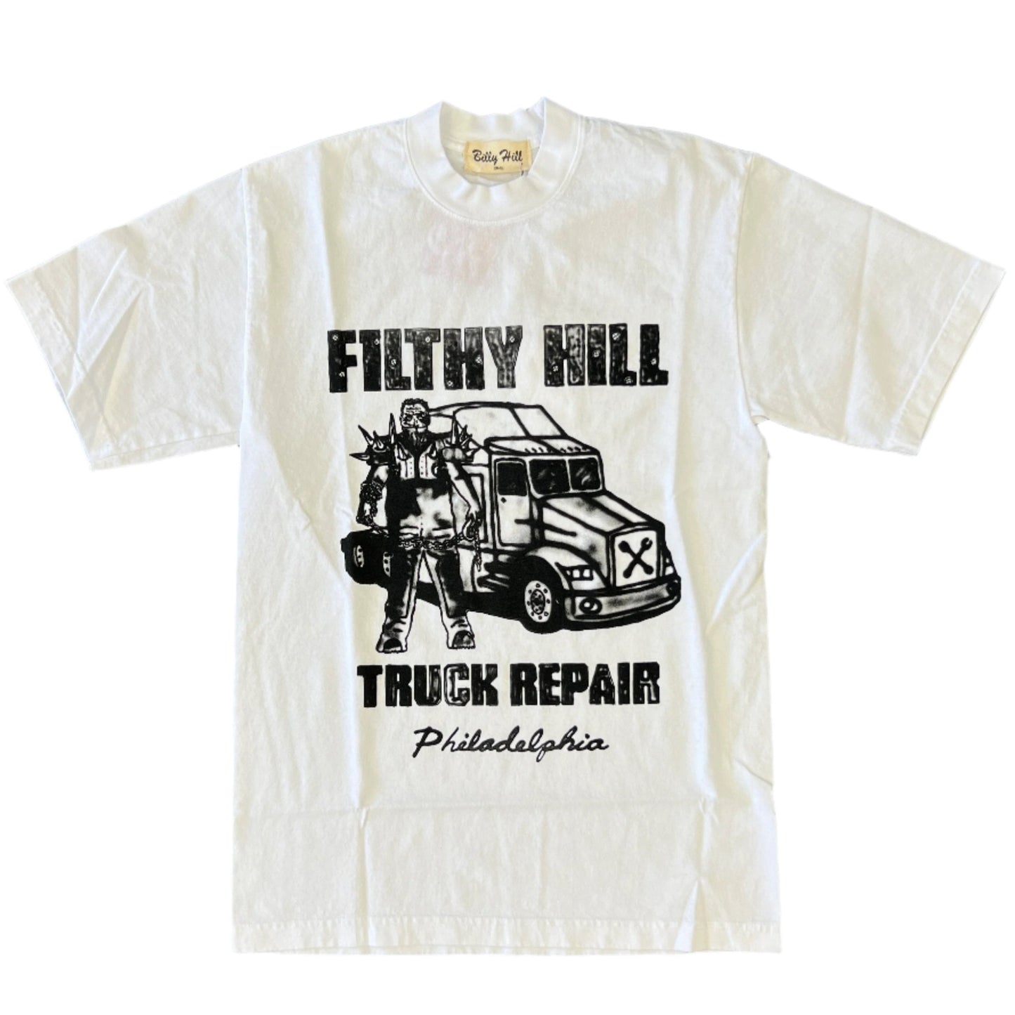 Billy Hill Truck Repair Tee White