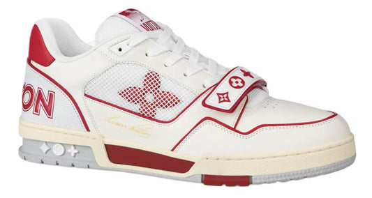 Louis Vuitton Trainer Red Mesh (USED NO BOX)