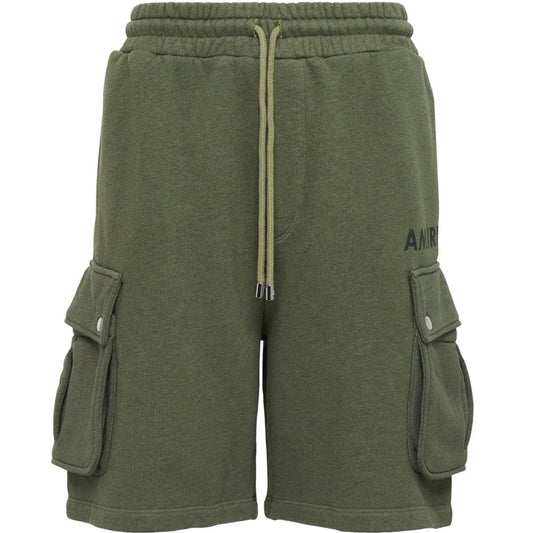 Amiri Logo Print Drawstring Cargo Shorts