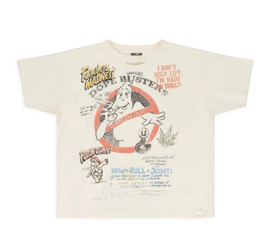 Greedy Unit Dope Busters Tee Cream