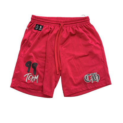 Chrome Hearts Matty Boy Red Form Mesh Shorts