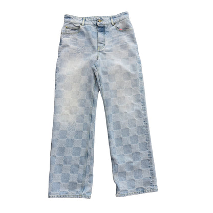 Louis Vuitton Damier Blue Skate Denim