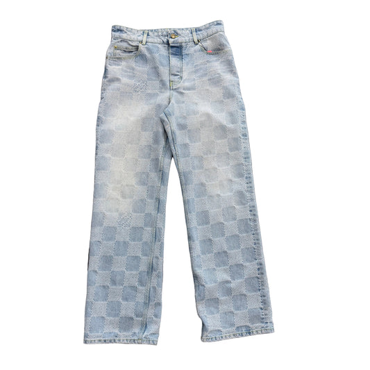 Louis Vuitton Damier Blue Skate Denim