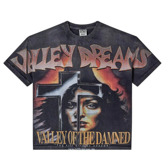 Vale Forever Damned Bling Tee Washed Black