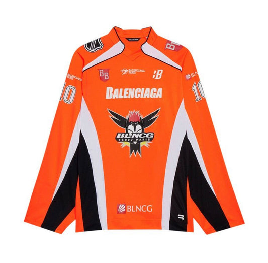 Balenciaga Long-Sleeve Hockey Jersey