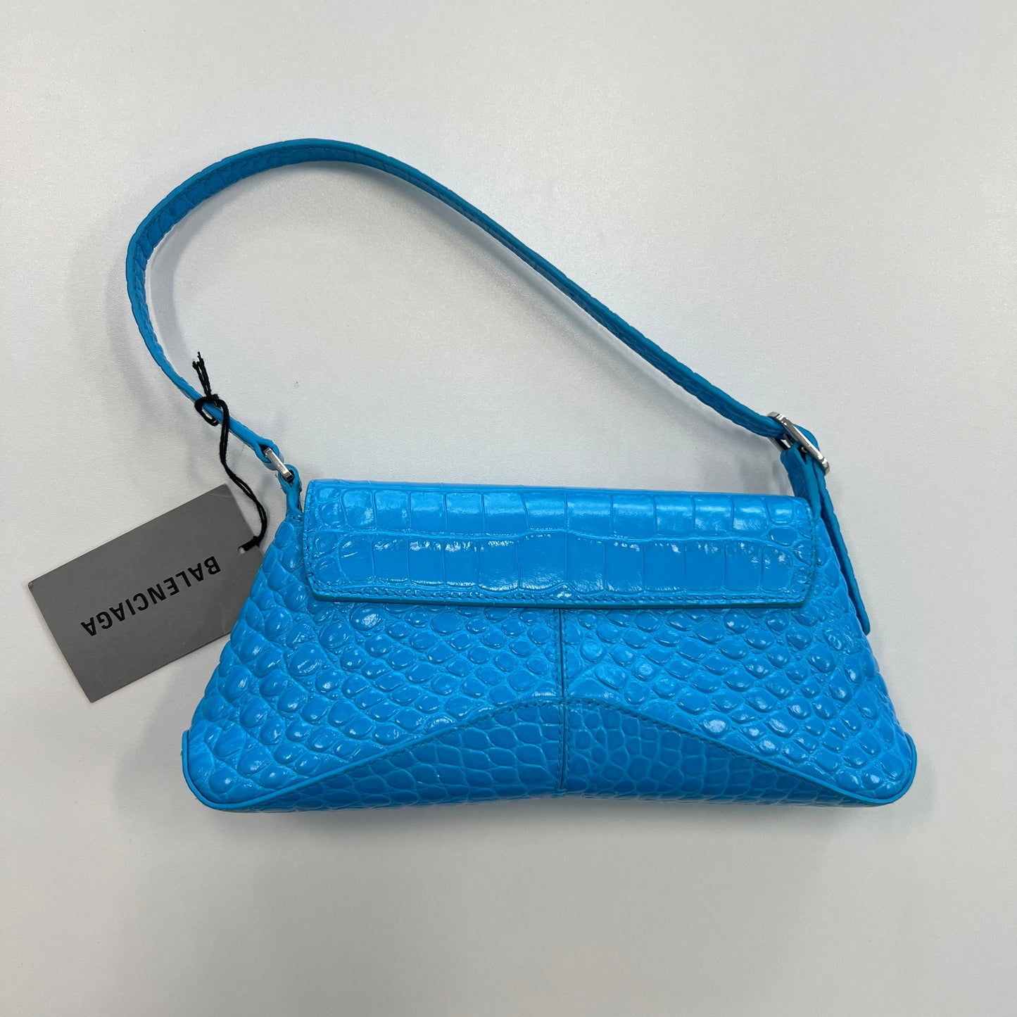 Balenciaga Small XX Flap Stretch Bag Cyan