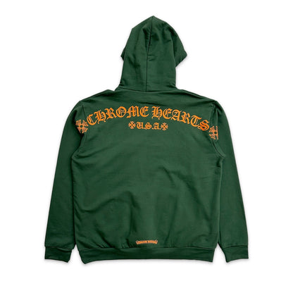 CHROME HEARTS ONLINE EXCLUSIVE HOODIE GREEN ORANGE