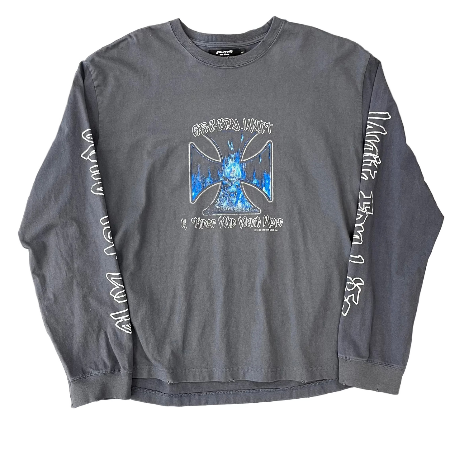 Greedy Unit Grey Chopper Longsleeve Tee