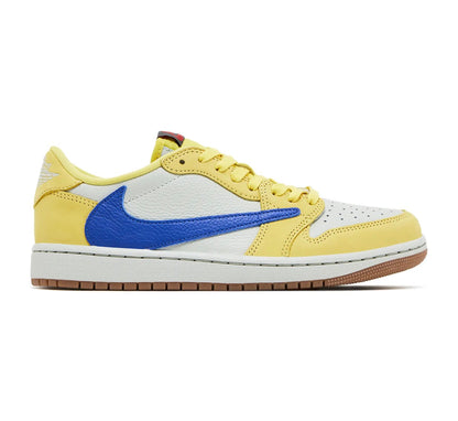 Travis Scott X Jordan 1 Retro Low OG SP 'Canary' (USED)