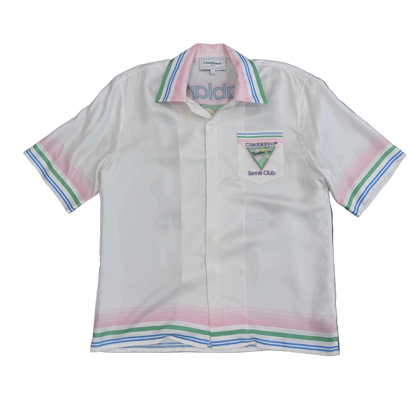 Casa Blanca Tennis Club Silk Button Up