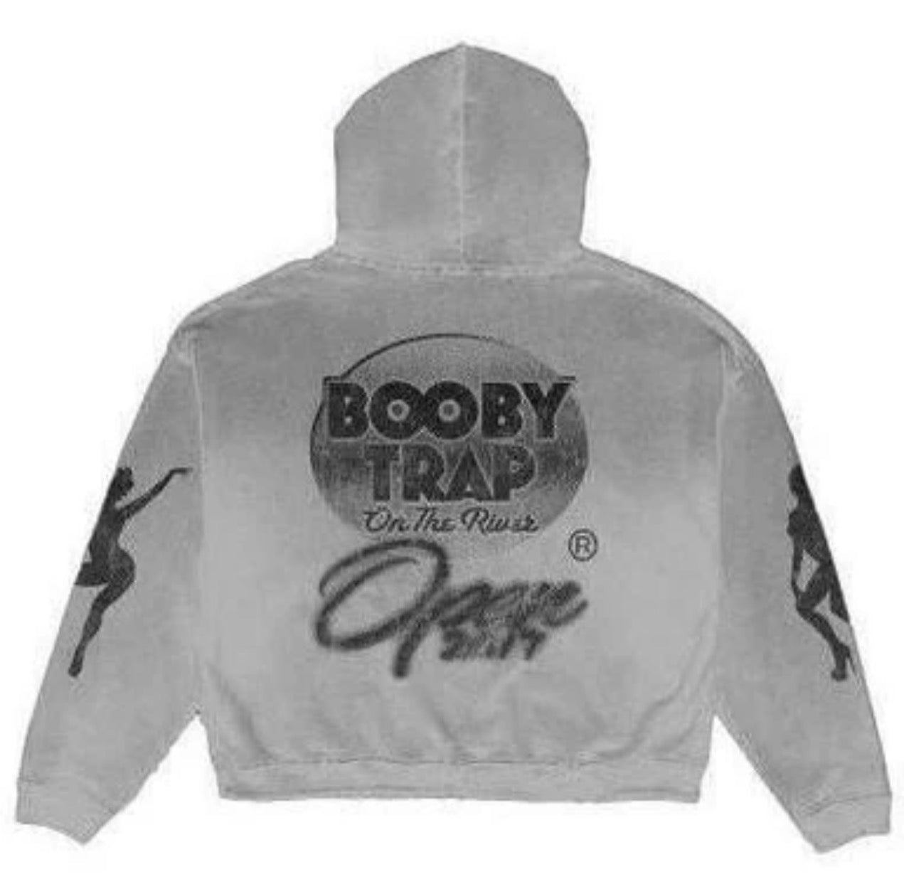 Triple Sevens x Booby Trap Trap Logo Hoodie Grey