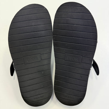 Dior Aqua Sandal Black Dior Oblique Jacquard (USED NO BOX)