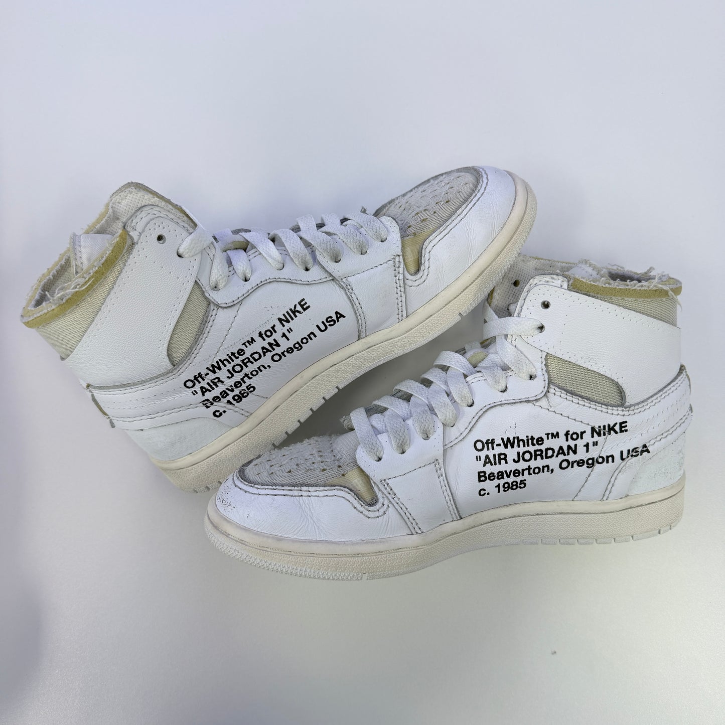 Off-White x Air Jordan 1 Retro High OG White 2018 (USED OG NONE)