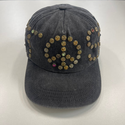 Satoshi Nakamoto studded wrap-around cap