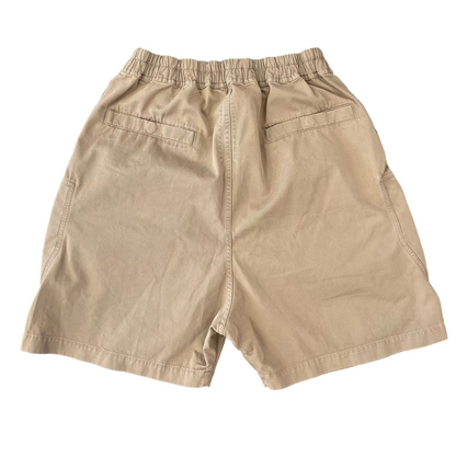 DRKSHDW Heavy Cotton Tan Cargo Zipped Shorts