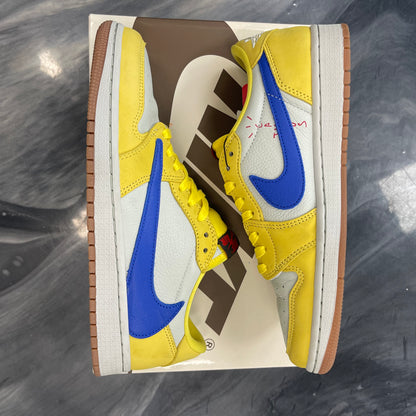Travis Scott X Jordan 1 Retro Low OG SP 'Canary' (USED)
