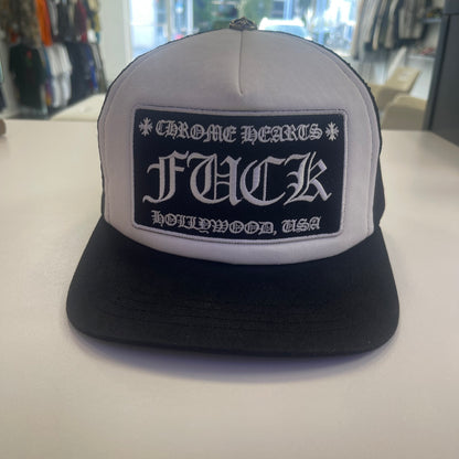Chrome Hearts F*ck Trucker Hat White