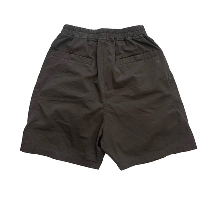 DRKSHDW Heavy Cotton Black Cargo Zipped Shorts