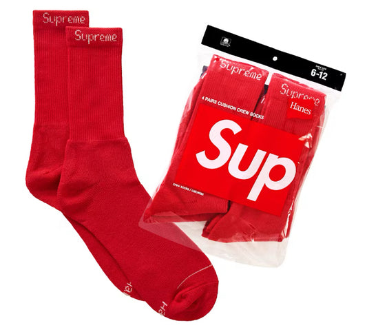 Supreme x Hanes Red Socks