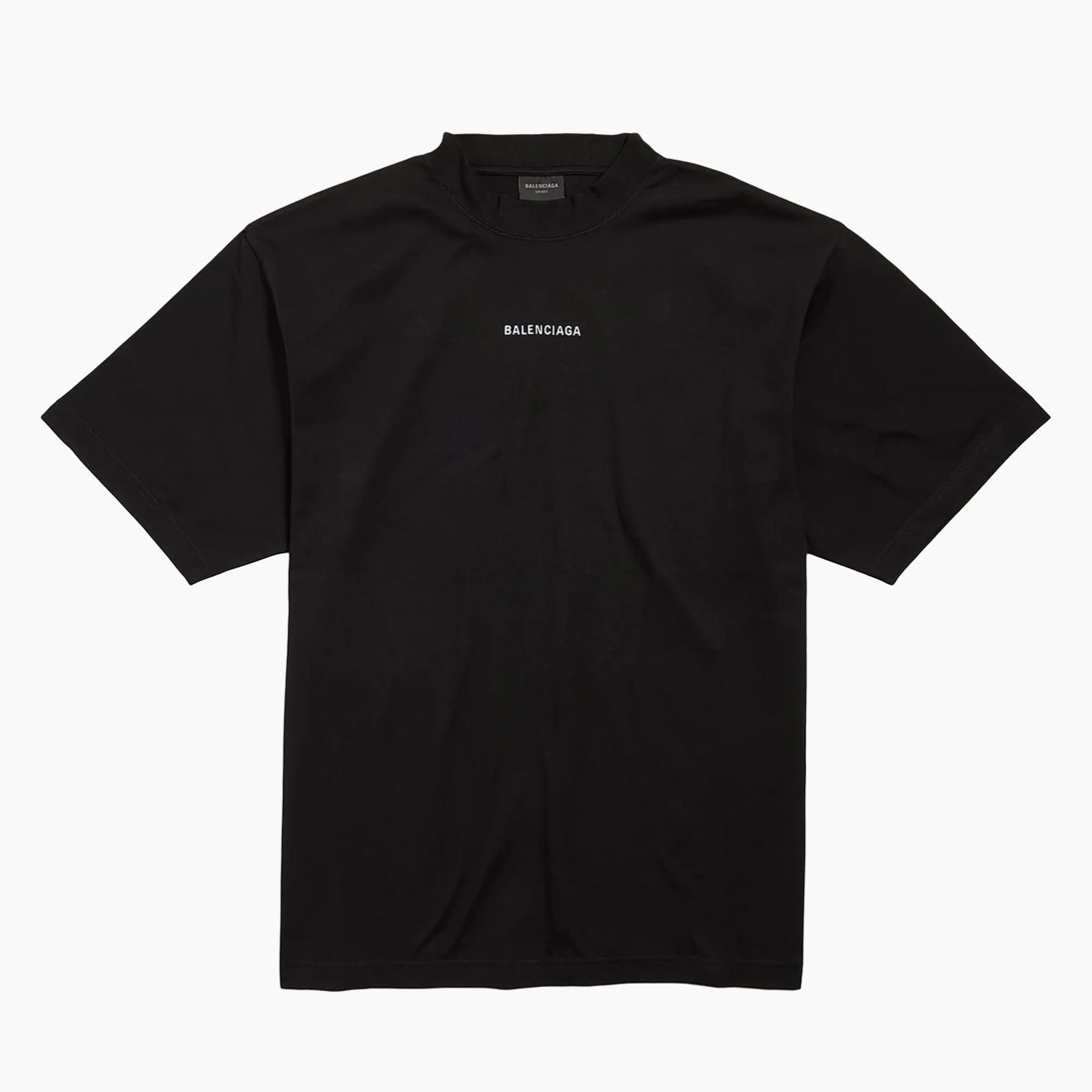 Balenciaga Embroidery Logo Tee Black