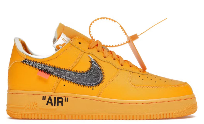 Nike Air Force 1 Low Off-White ICA University Gold (USED NO BOX)